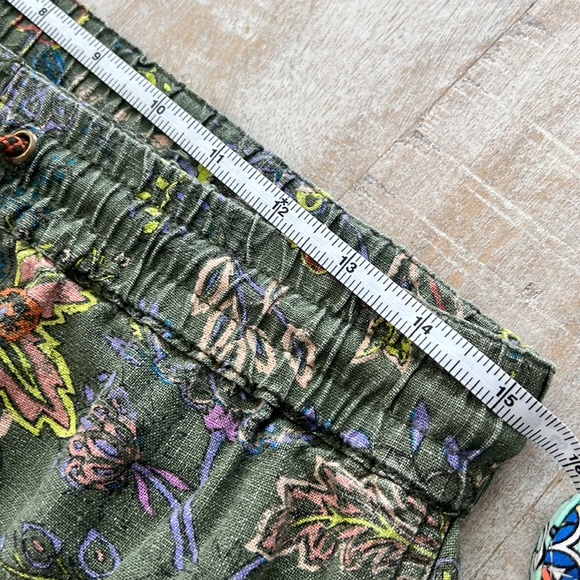 Anthropologie Classic Seamed Joggers {Green Multi Print} SP - Picture 9 of 10